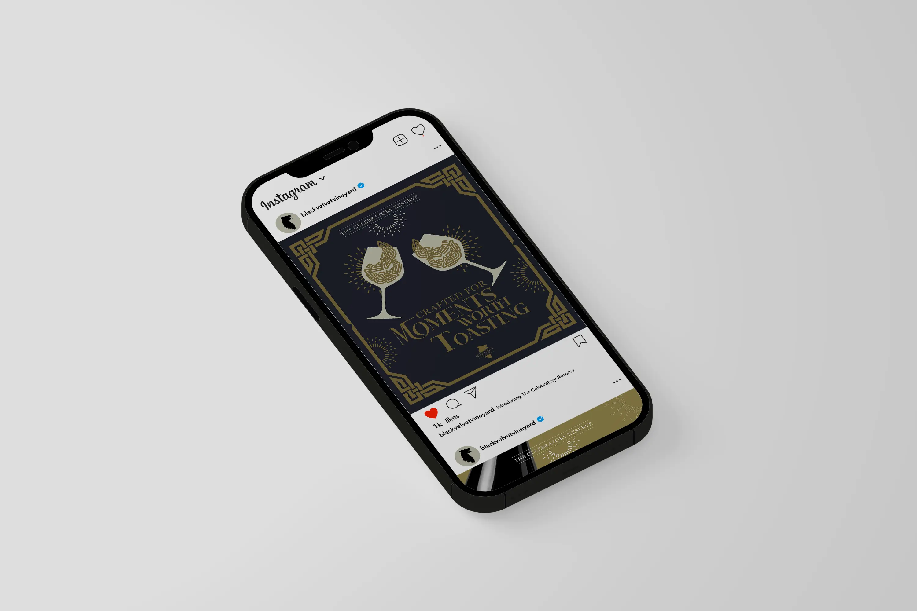 Black Velvet Social Media Post